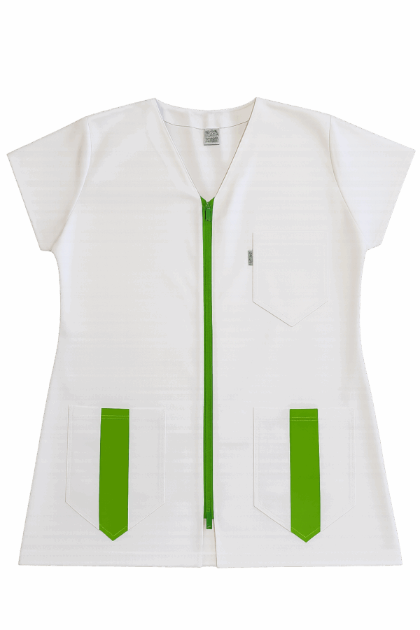 Maïa Femme L blanc / vert pomme – Image 2